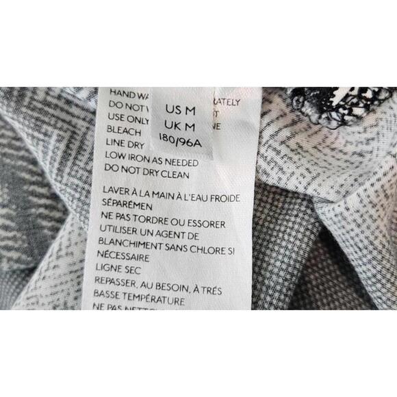 Urban Outfitters Men's Math Man Duo Rayon Print Button-Up Shirt Size Medium - Picture 3 of 8